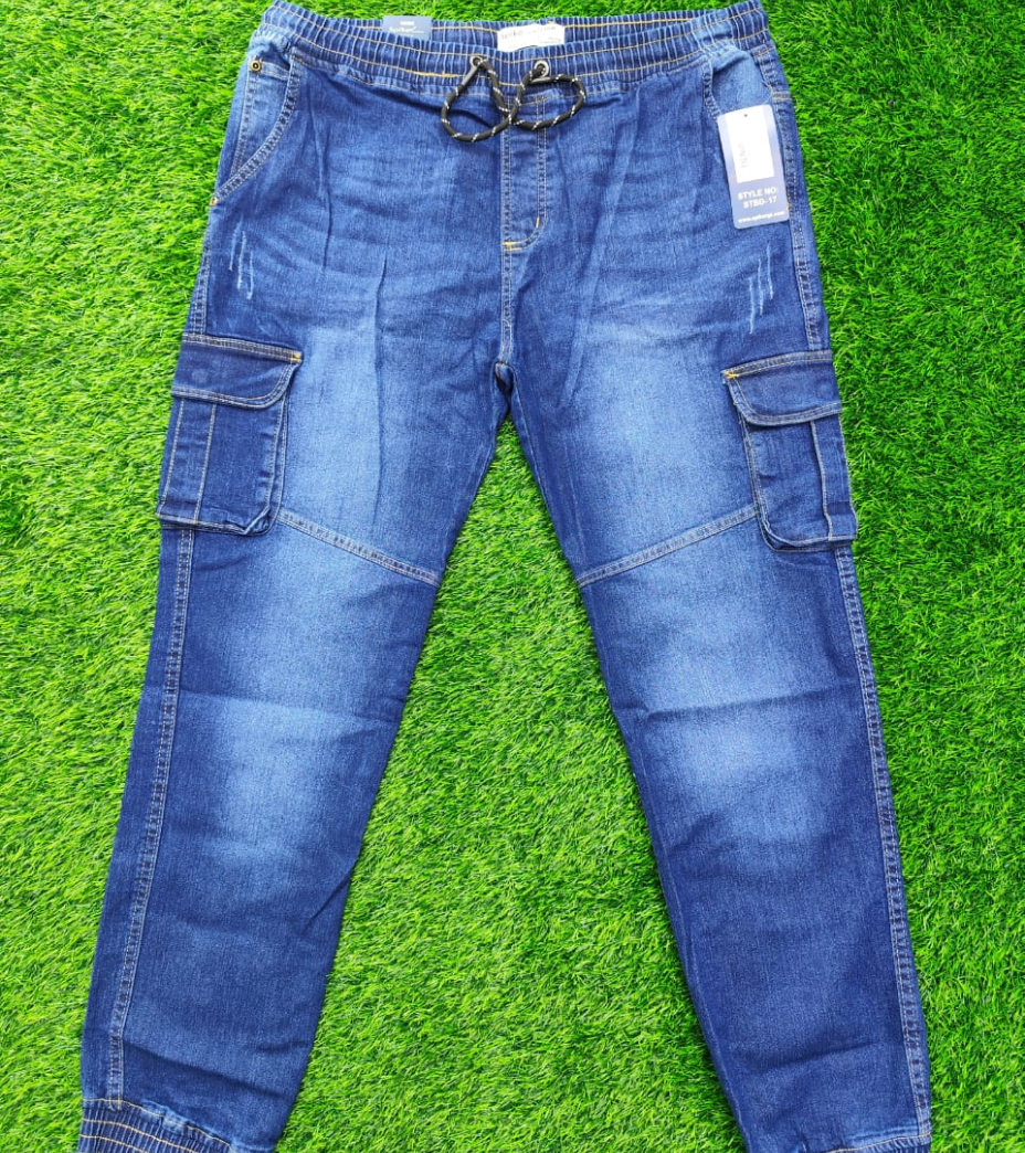 MEN'S DENIM CARGO SIX POCKET