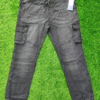 MEN'S DENIM CARGO 6PKT (BLACK)