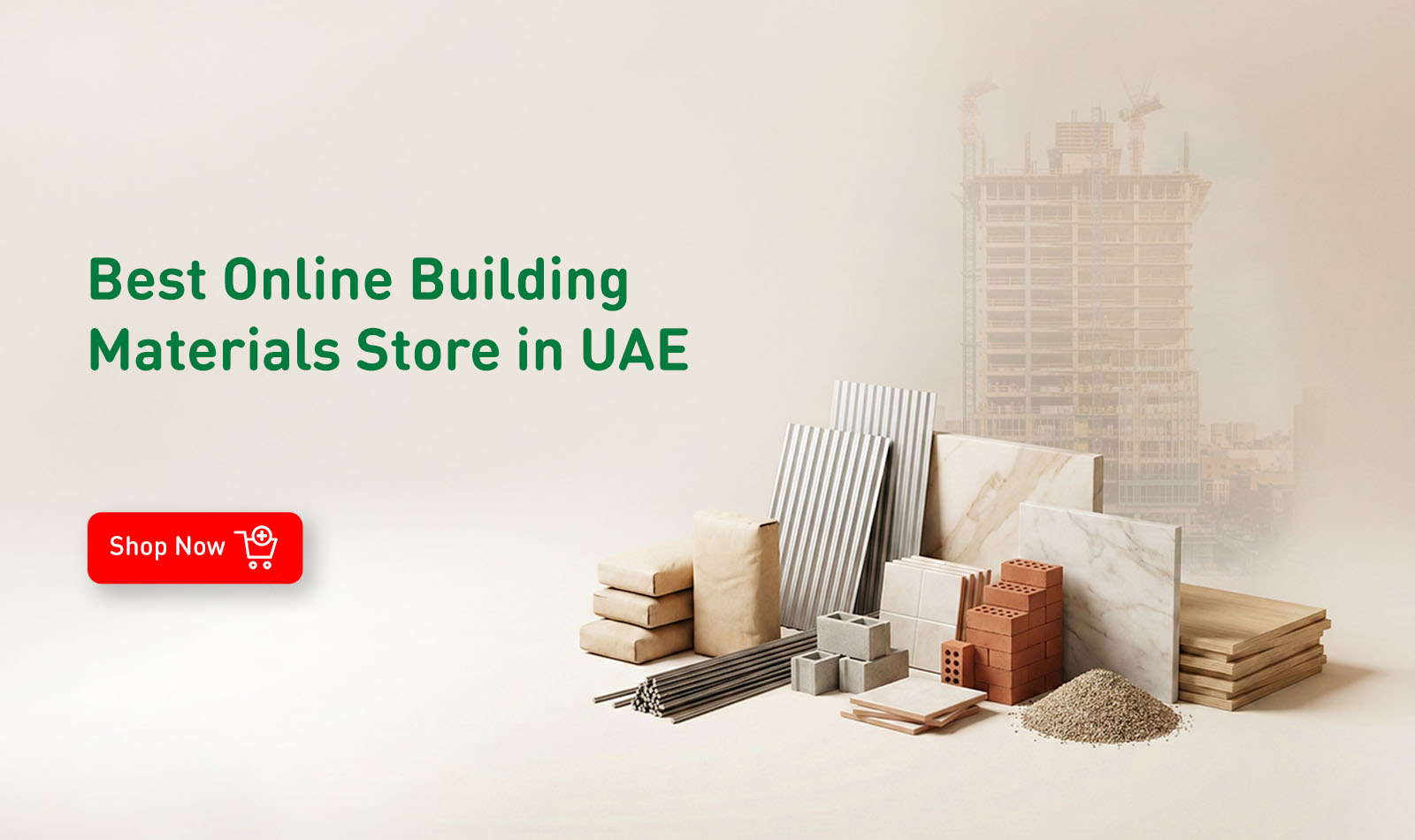 Bulding materials - spike Web Banner 1600x950